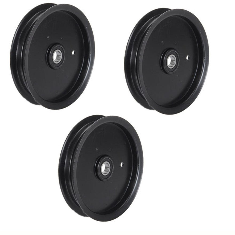 781385 Flat Idler Pulley 6-3/4 In, Fits Hustler Z Super Z Mini Z, 3-Pack