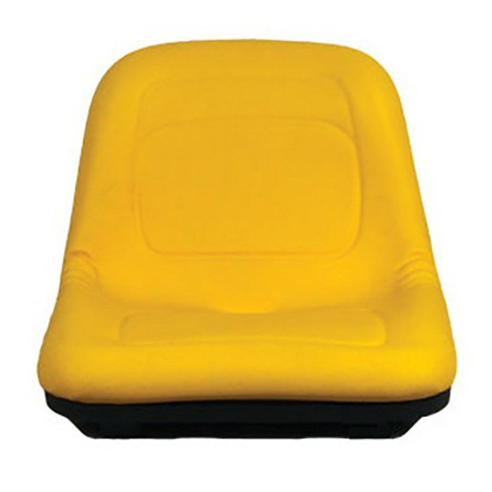 GY20554 Yellow Vinyl Mower Bucket Seat Fits John Deere 325 335 415 425 655 755