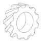 A-7RA6255 Gear, Distributor Drive - Fits Ford; Fits New Holland Models