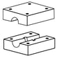 800618M94 New Combine 2 Pieces Walker Wood Blocks Fits MF 205 300 540 +