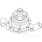 Fits Ford 5010 5610 6610 7010 7610 7710 Water Pump w/ Threaded Pulley