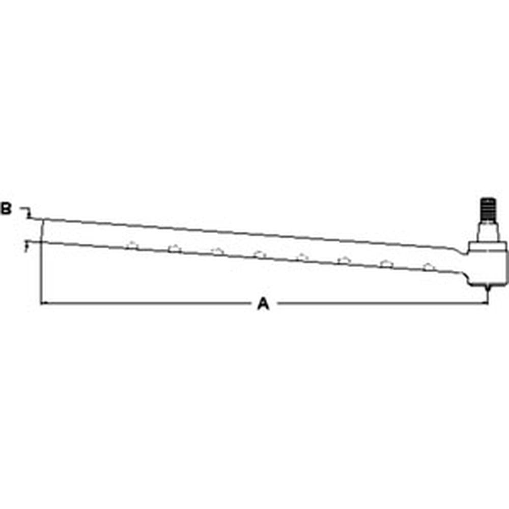 Right Hand Outer Tie Rod End Fits Case/International Harvester Replaces 81864106