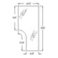 82000396 Cab LH Door Glass Fits New Holland TS100 TS110 TS90 TS115 TL90 TL80 826