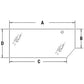 Lower Rear Glass Fits Ford/New Holland Replaces 82000485