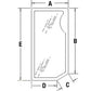 WN-82001924-PEX Glass, Front Lower, RH Fits International/CaseIH MXM120 MXM130
