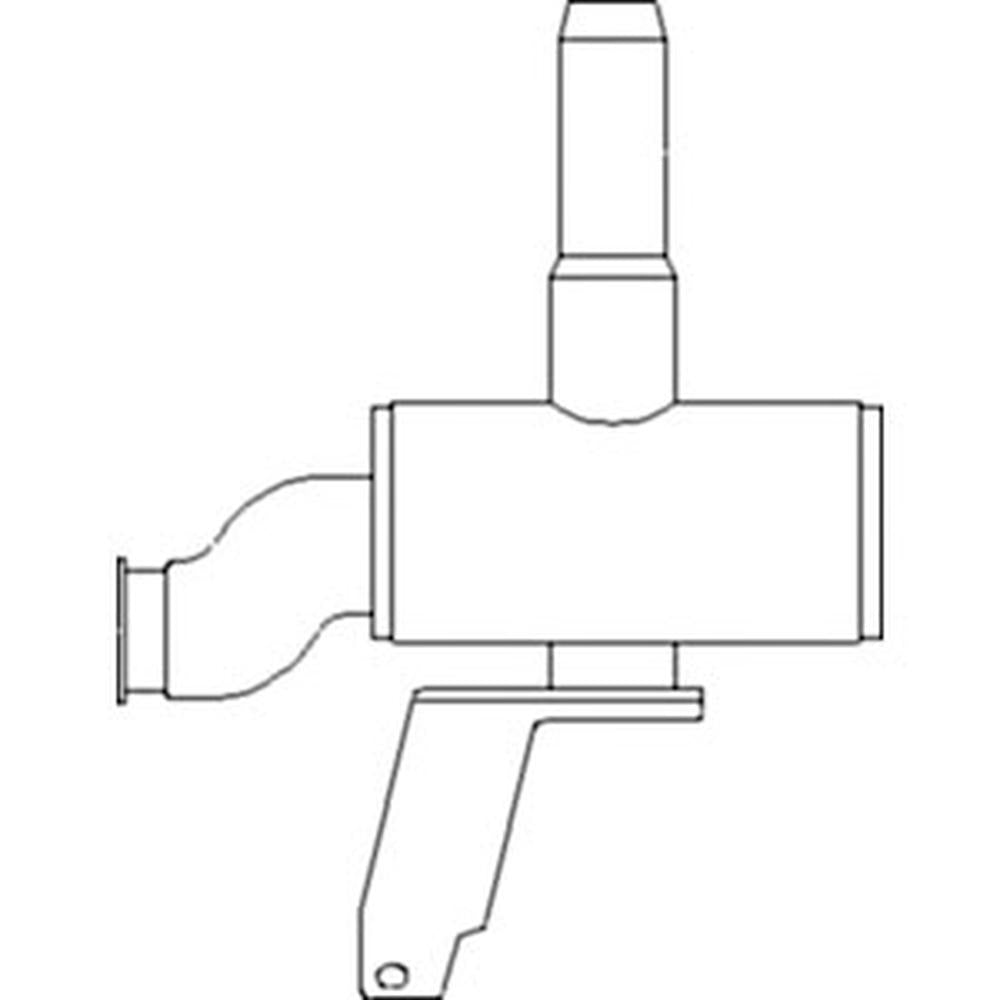 Muffler Fits Ford New Holland Replaces Numbers 82010856 87704566 VPE8206