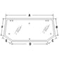 Upper Rear Glass Window Fits Case/International Harvester Replaces 82014988