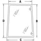 Cab Glass - Left Hand Side Window Fits Case IH 82029321