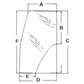 WN-82036001-PEX Glass, Door, LH Fits International/CaseIH JX100U JX1080U JX1090U