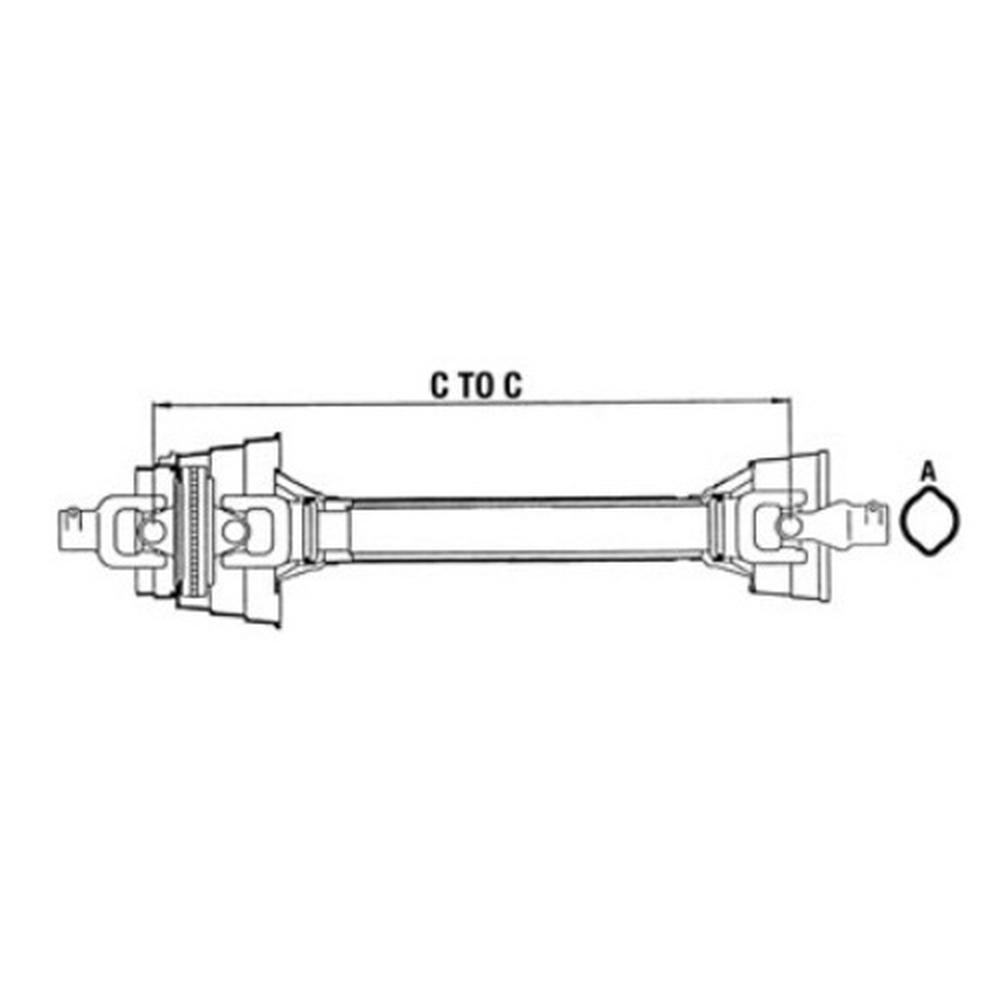 ROUND BALER CV DRIVELINE PTO for CLAAS 42 46 66 GEHL 1475 1875 HESSTON 565A 565T