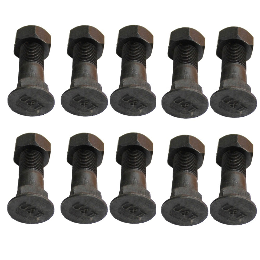 826/00303 Ten (10) Aftermarket Tooth Point Plough Bolts & Nuts Fits JCB 1CX 5CX