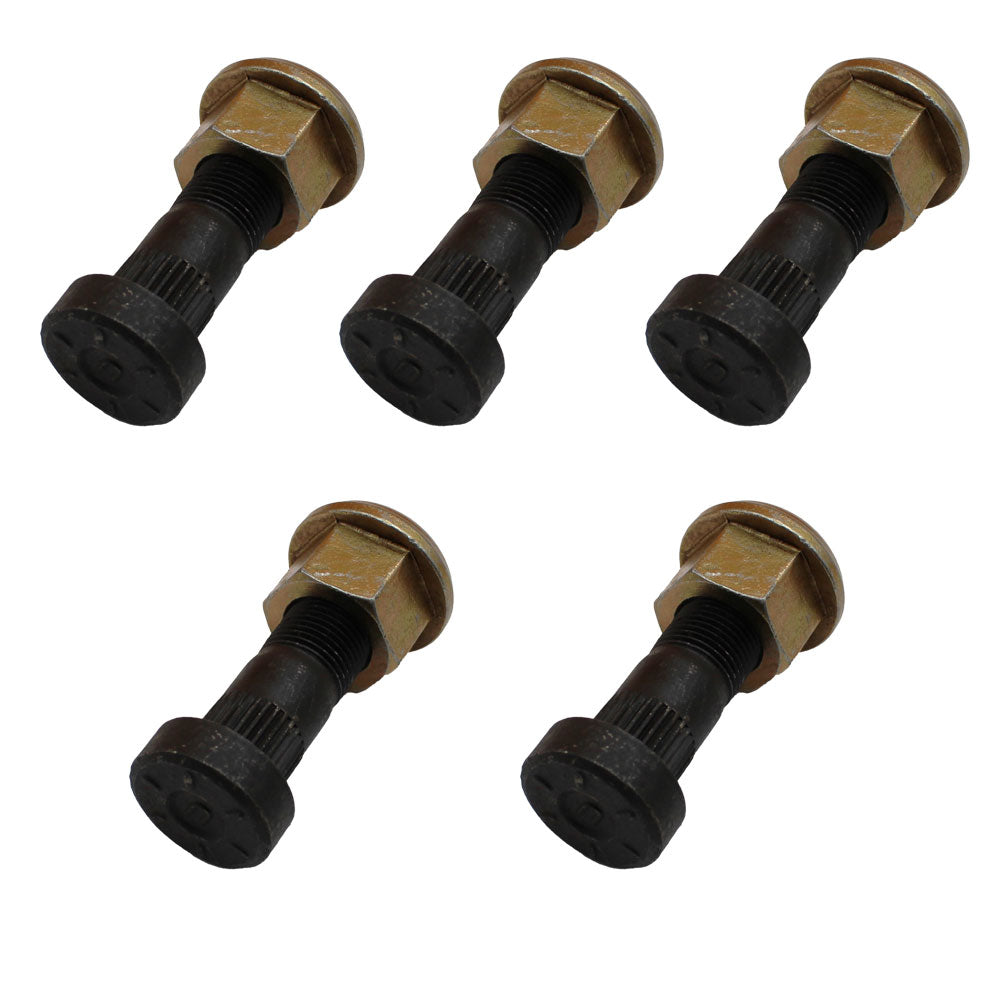 Qty. 5 Wheel Stud w/ Nut   Fits JCB Replaces 826/00923