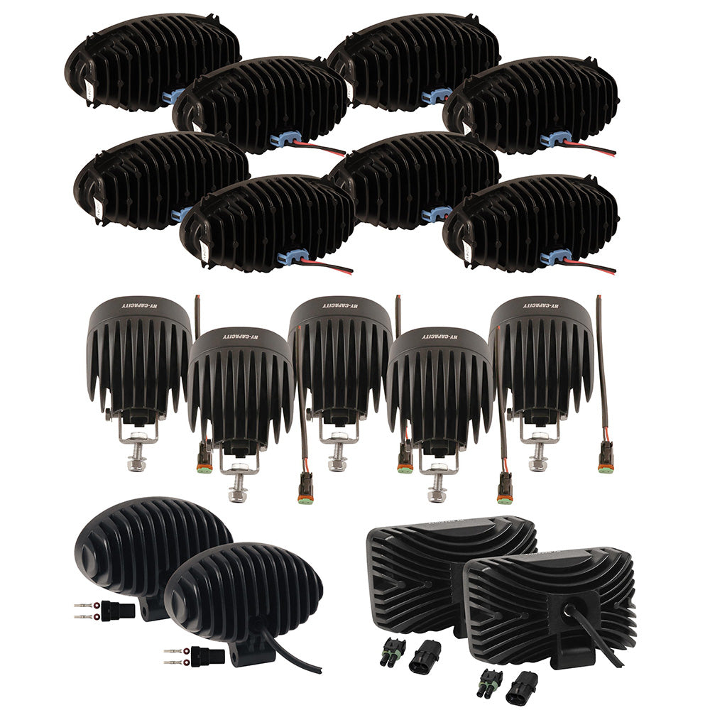 LED Flood Beam Light Kit for CIH Combines - (Pkg. of 17)