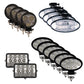LED Flood Beam Light Kit Fits John Deere Combines - (Pkg. of 16)