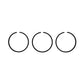Qty 3: Hydraulic Piston Ring Fits Massey Ferguson Replaces 184447M1