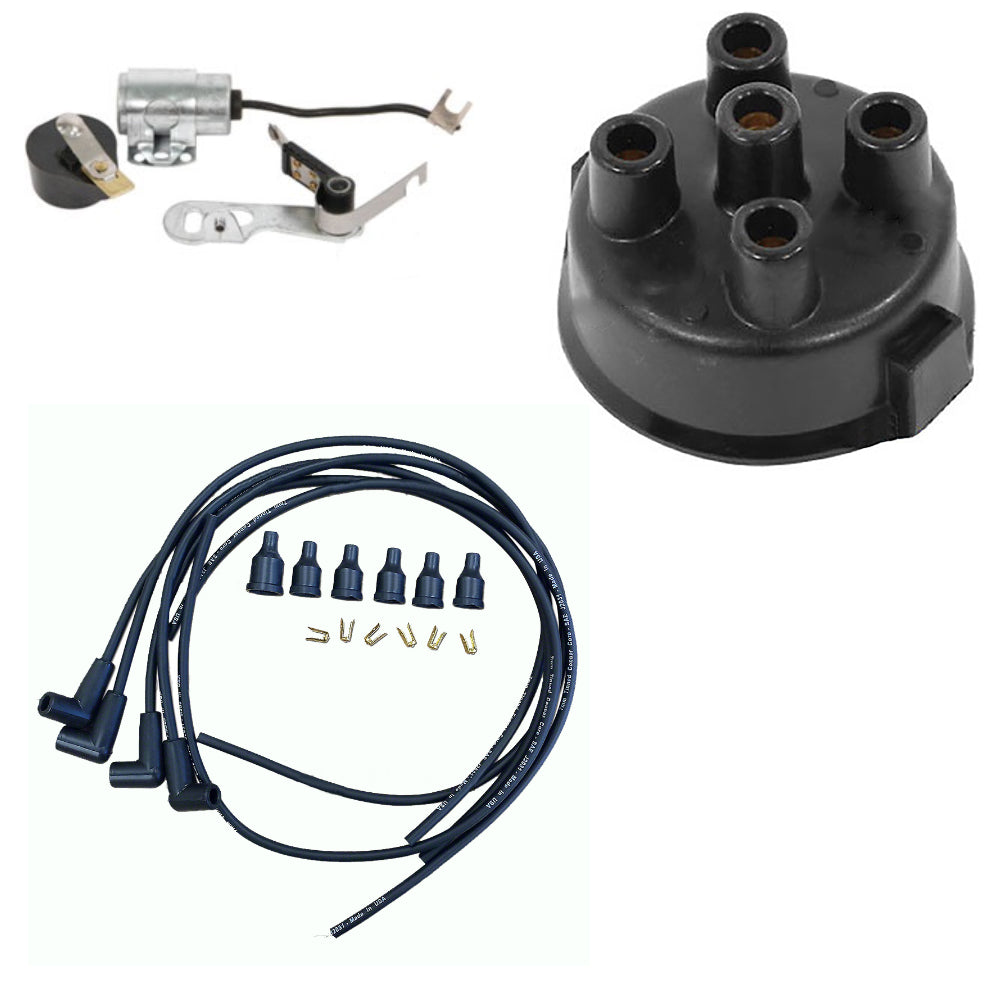Ignition Kit w/ Distr. Cap & Wiring Set Fits Cockshutt Replaces MA0595