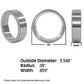 832033M1 Tractor Tapered Roller Bearing Cone 712034 Fits JD7281 N1202A 352TIM
