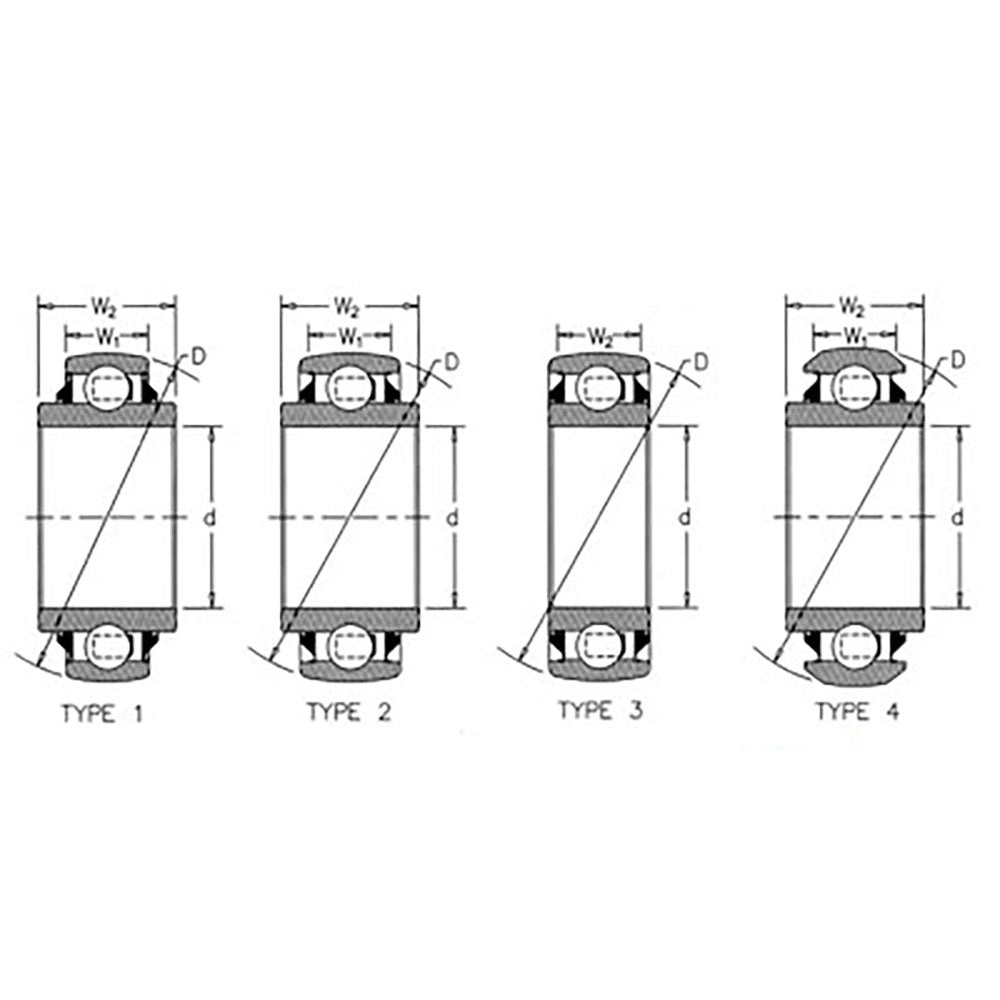 832634M1 Pre-Lube Spherical Disc Bearing Round Bore 832634M3 AW20450