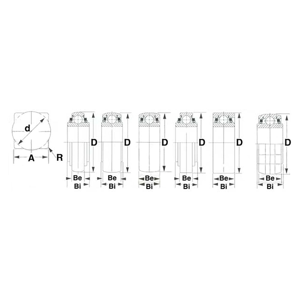 832634M1 Pre-Lube Spherical Disc Bearing Round Bore 832634M3 AW20450