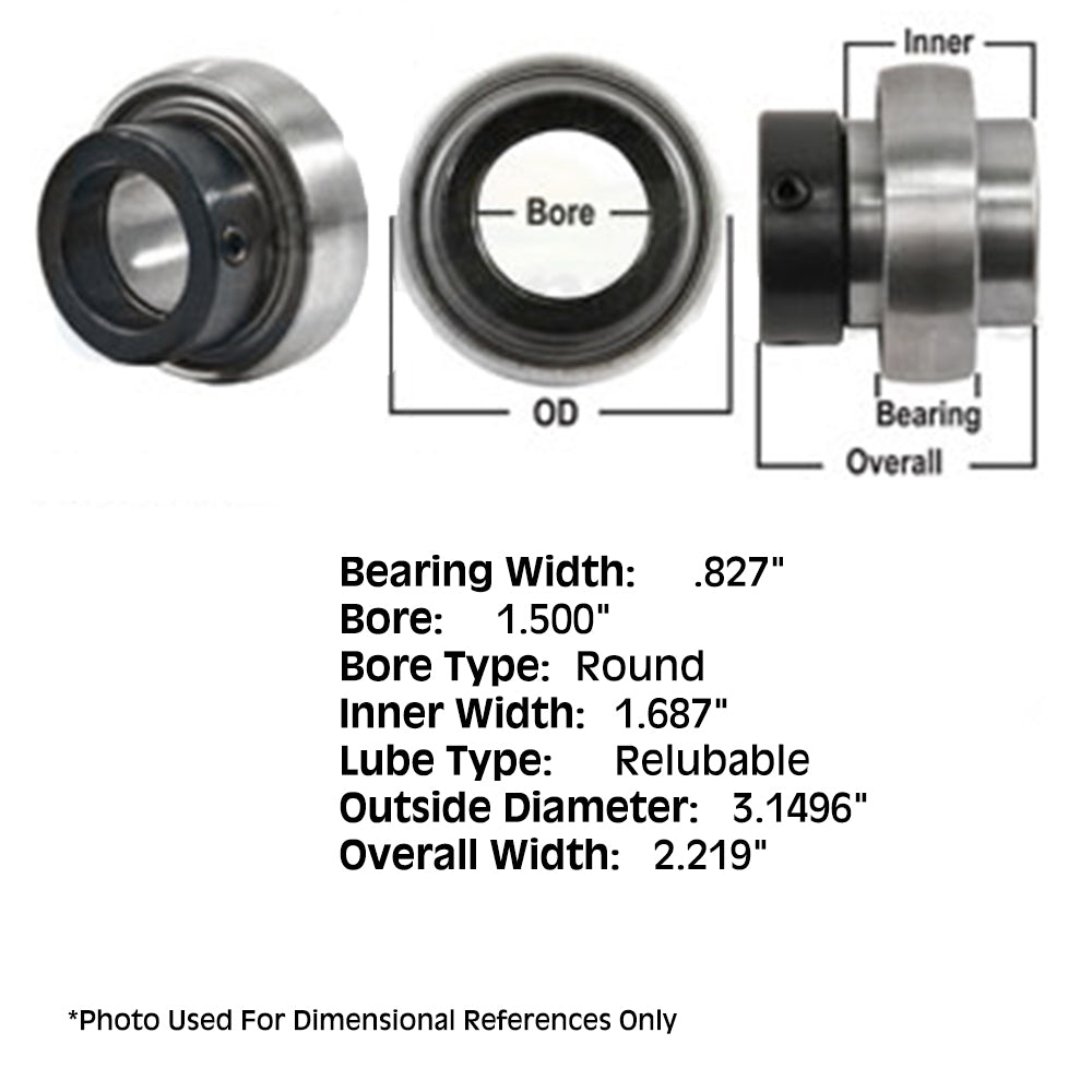 Bearing, Spherical w/Collar Fits Massey Ferguson Replaces 1108KRRB-IMP