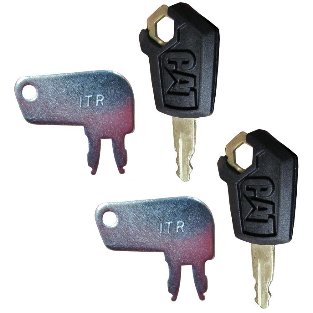 Qty 2: Master Disconnect & Ignition Key Set Fits Caterpillar Replaces 0310-072