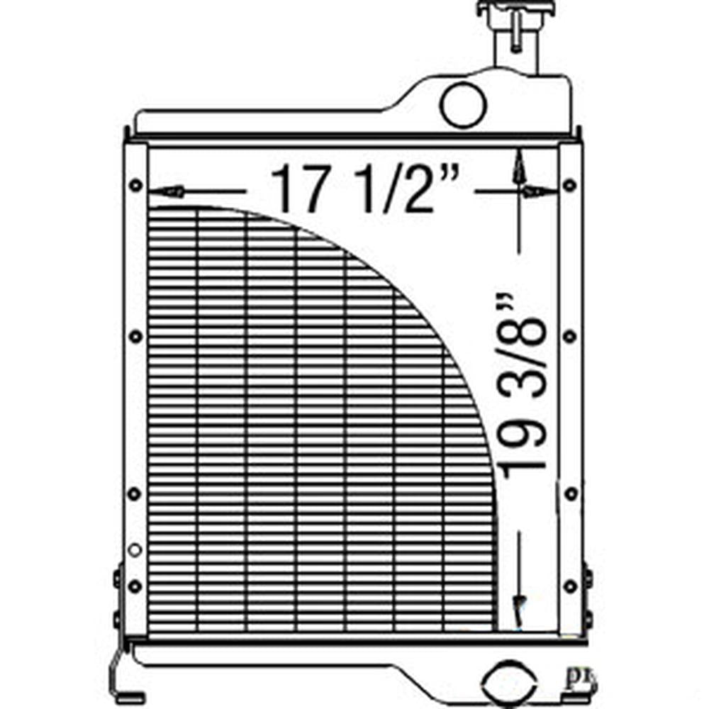 One New Aftermarket Radiator Fits Case IH 585 695 895 885 595 685 84673C3