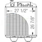 86013263 New Radiator Fits Ford NH 8770 8770A G190 86012173 9821616