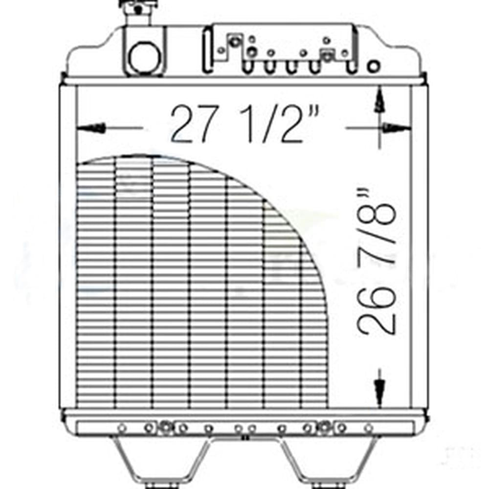 86013263 New Radiator Fits Ford NH 8770 8770A G190 86012173 9821616