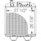 Radiator Fits New Holland 8770 G190 Fits Ford 86012173 89821616 9821616 86013263