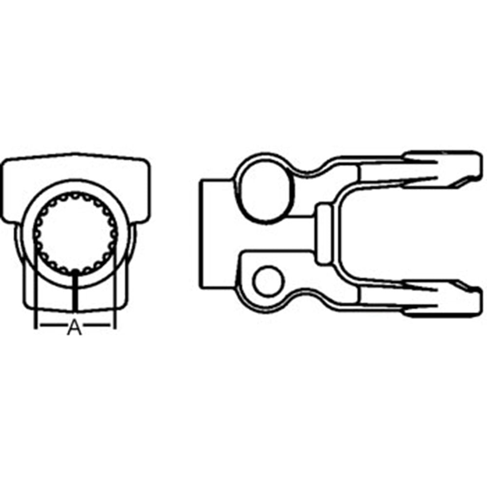 86520905 New Disc Mower Implement Yoke Clamp Style Fits Ford NH 1411