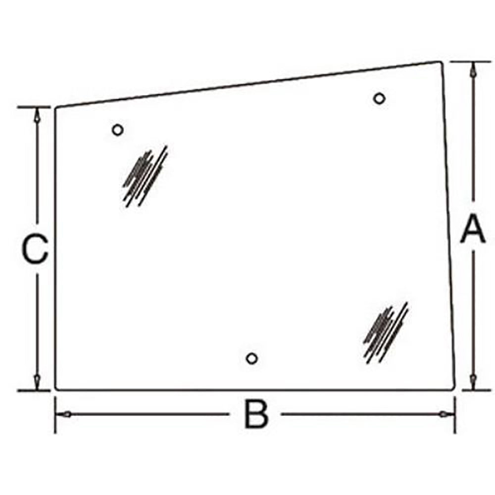 WN-86521435-PEX Glass, Side, RH Hinged Fits Ford/New Holland 8670 8670A 877
