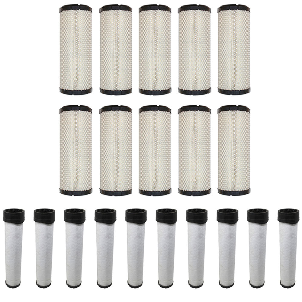 Qty 10: Inner and Outer Air Filters Fits Briggs and Stratton Replaces 4235