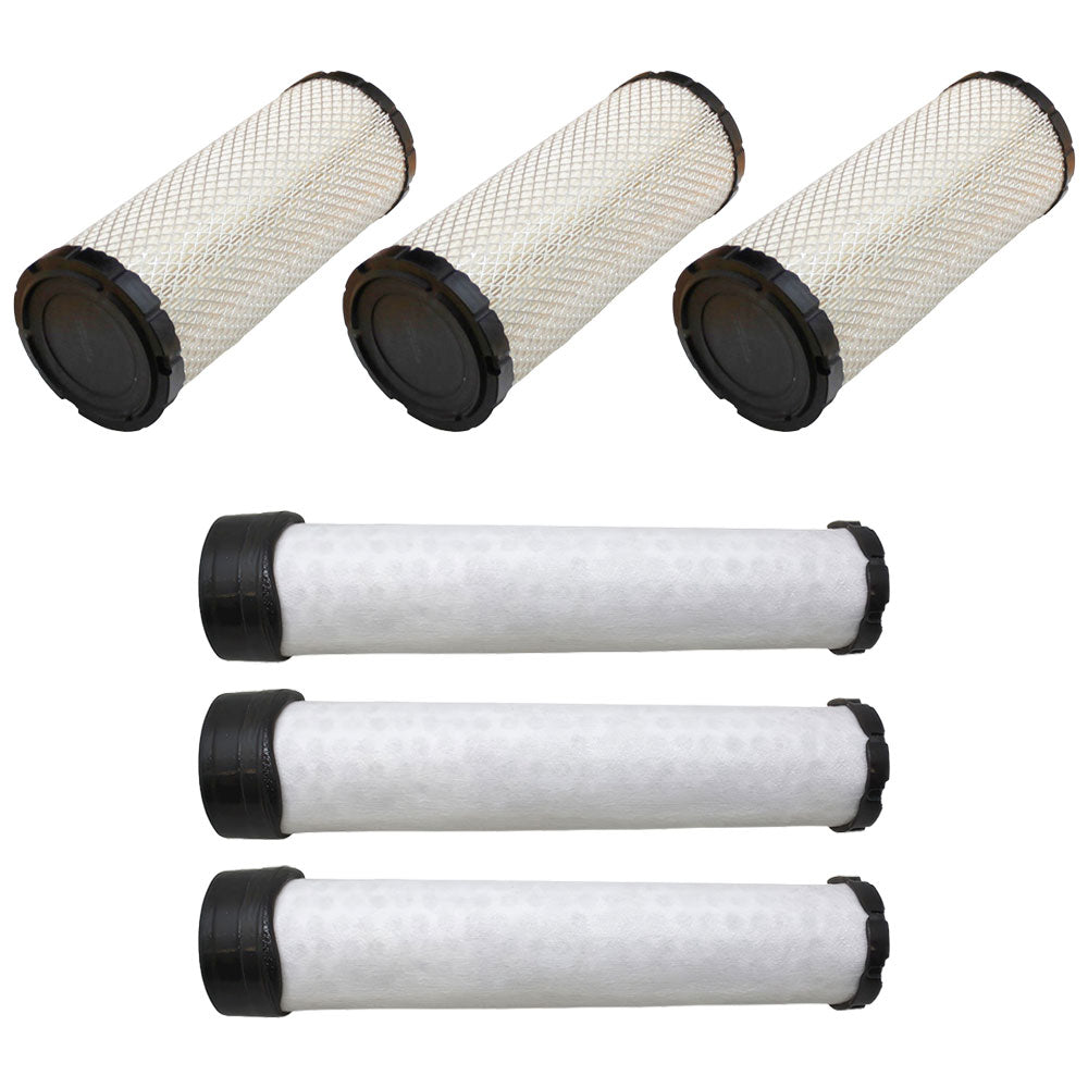 Qty 3: Inner and Outer Air Filters Fits E-Z-GO Replaces 0162184