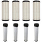 Qty 4: Inner and Outer Air Filters Fits Gravely Replaces 00181071