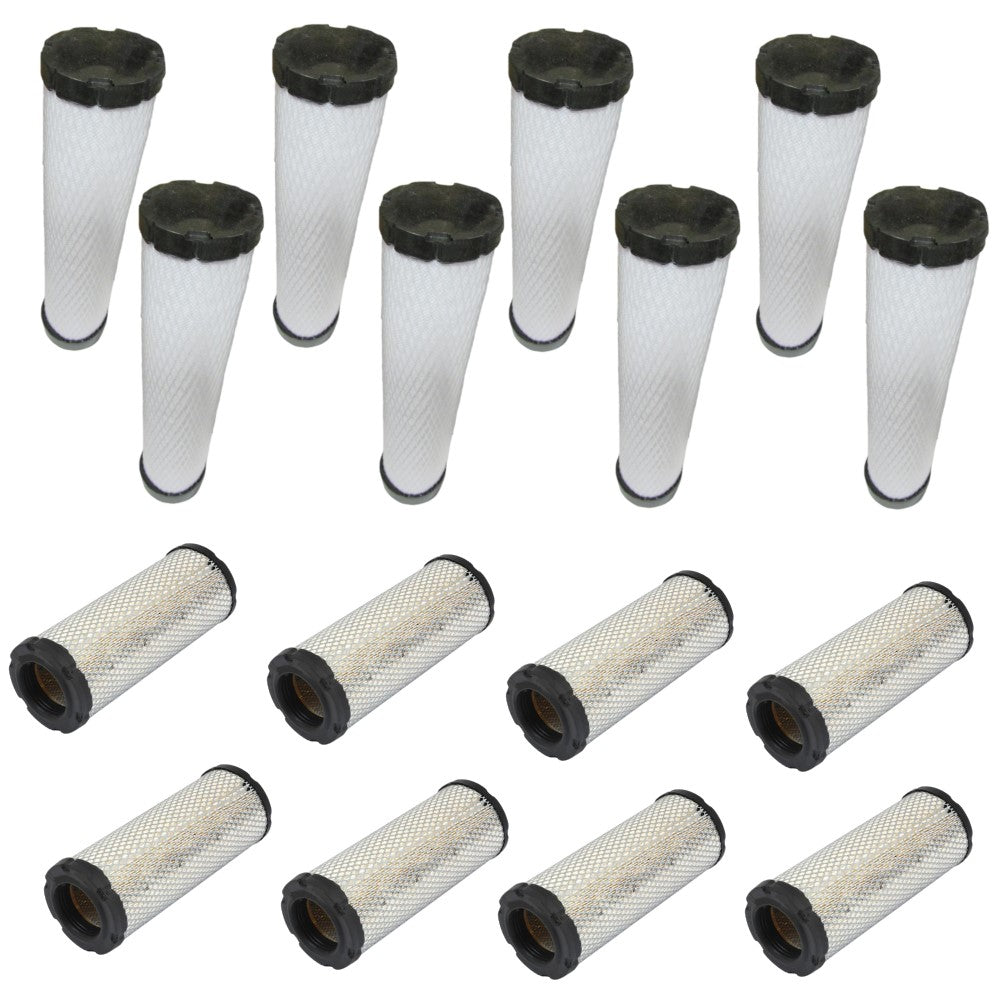 Qty 8: Inner and Outer Air Filters Fits New Holland Replaces 314531177