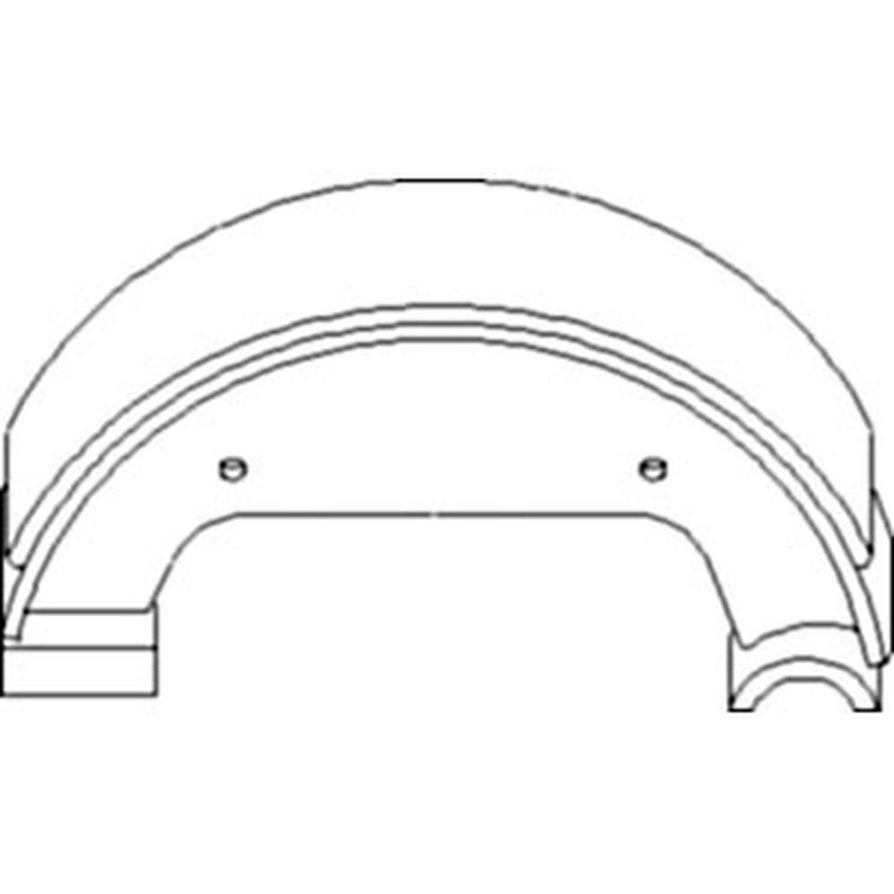 Brake Shoes Set of 2 Fits Ford 1700 1900 1910 2110 SBA328100061 83921593