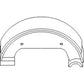 Pair of Brake Shoes Fits Ford/New Holland Replaces 83921593