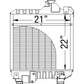 Radiator Fits Case IH MXM130 87352188 Fits New Holland TM120 TM130 87352188
