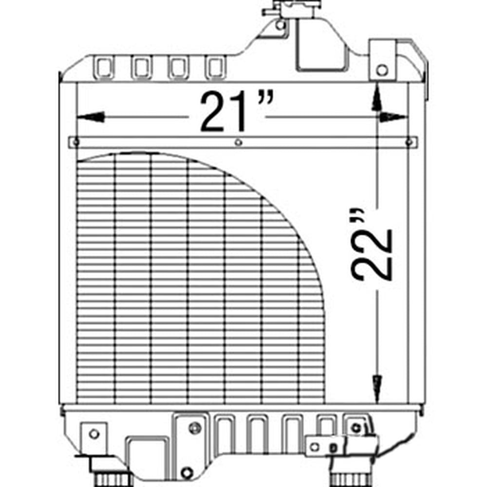 Radiator Fits Case IH MXM130 87352188 Fits New Holland TM120 TM130 87352188