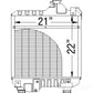 Radiator Fits Case IH MXM130 87352188 Fits New Holland TM120 TM130 87352188