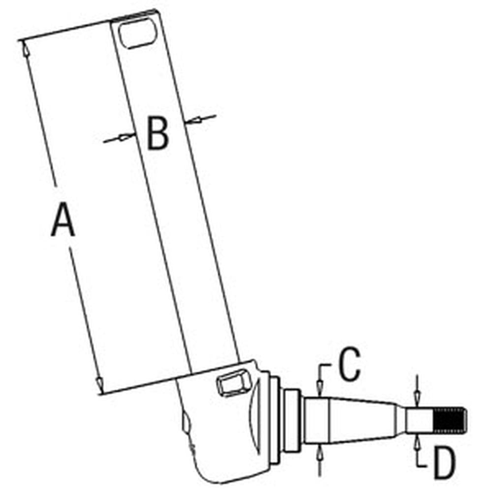 897456M96 Tractor RH Right Hand Spindle Fits Massey Ferguson 175 178