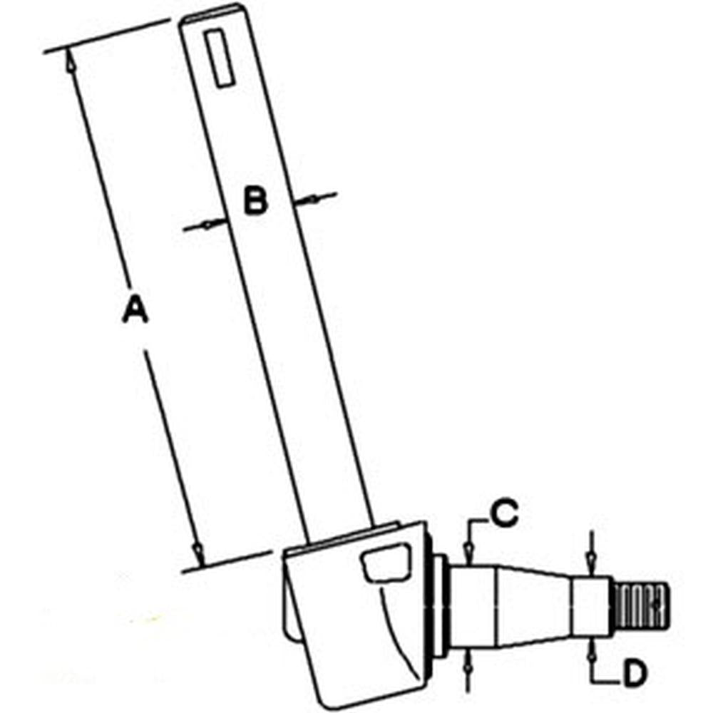 LH Spindle Fits Massey Ferguson Replaces 897476M96