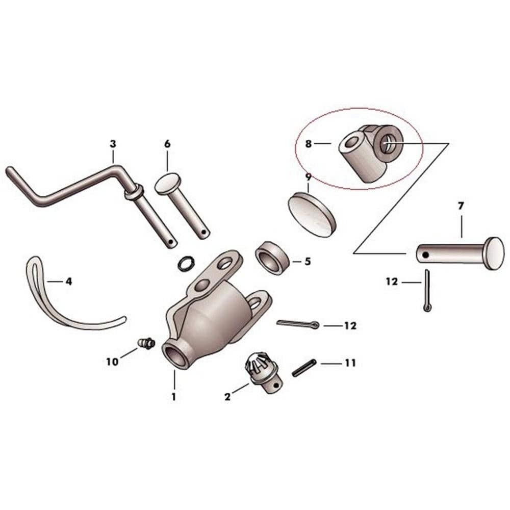 Heavy Duty Knuckle Fits Massey Ferguson Replaces 893560M1