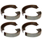 Qty 4: Pair of Brake Shoes Fits Ford/New Holland Replaces 8N2200B