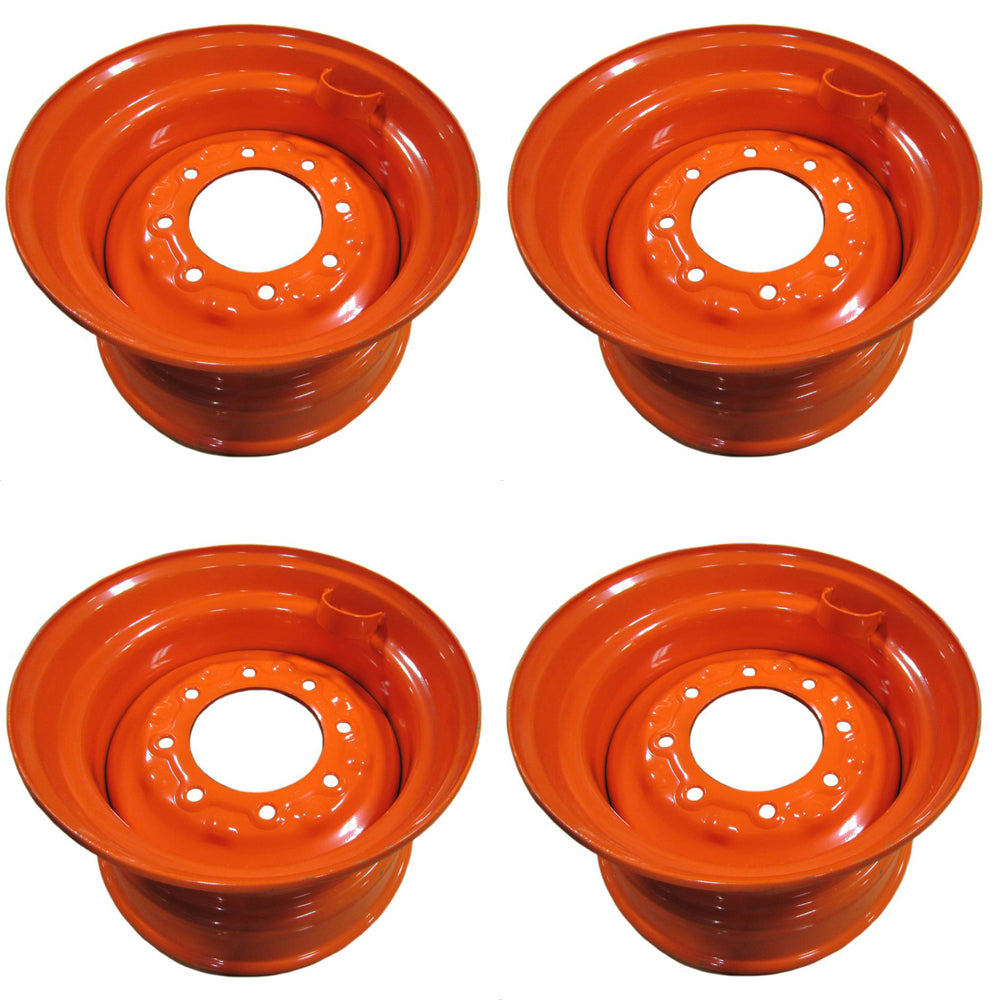 Four (4) 16.5X9.75X8 Wheel Rims Fits Bobcat S220 S250 S300 Skid Steers