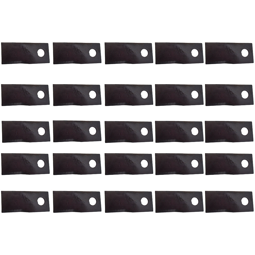 Qty 25: LH Disc Mower Blade Fits Massey Ferguson Replaces 37302223M1