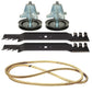 Spindle Assembly, Blade & Belt Kit Fits Massey Ferguson Replaces 742-0616