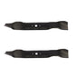 (2) Mower Blades Mulching High Lift Fits Toro 112-0315 98022 42" Deck