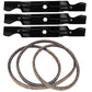 Mower Deck Belt and Blade Set Fits Cub Cadet Replaces 490-110-C123