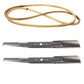 Mower Deck Belt and Blade Set Fits Troy Bilt Replaces 490-110-C108